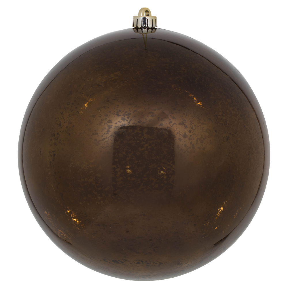 Christmastopia.com 10 Inch Chocolate Shiny Mercury Christmas Ball Ornament Shatterproof