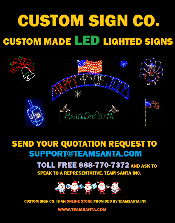 Custom Sign Co. We Make LED Lighted Signs You approve the design and we will build your sign