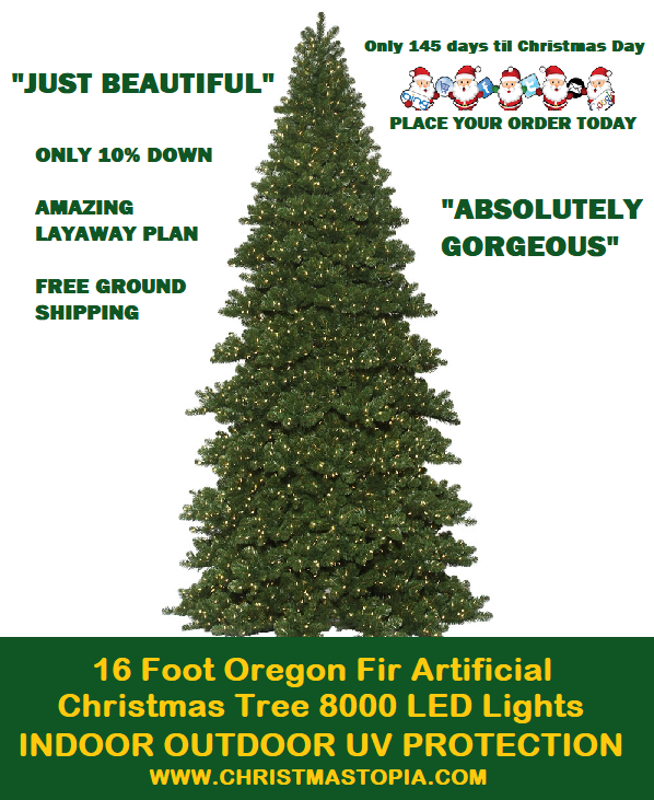 giant artificial christmas trees