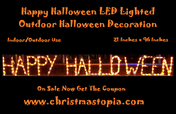 Say Happy Halloween With This Deliciously Creepy Lighted Outdoor Decoration